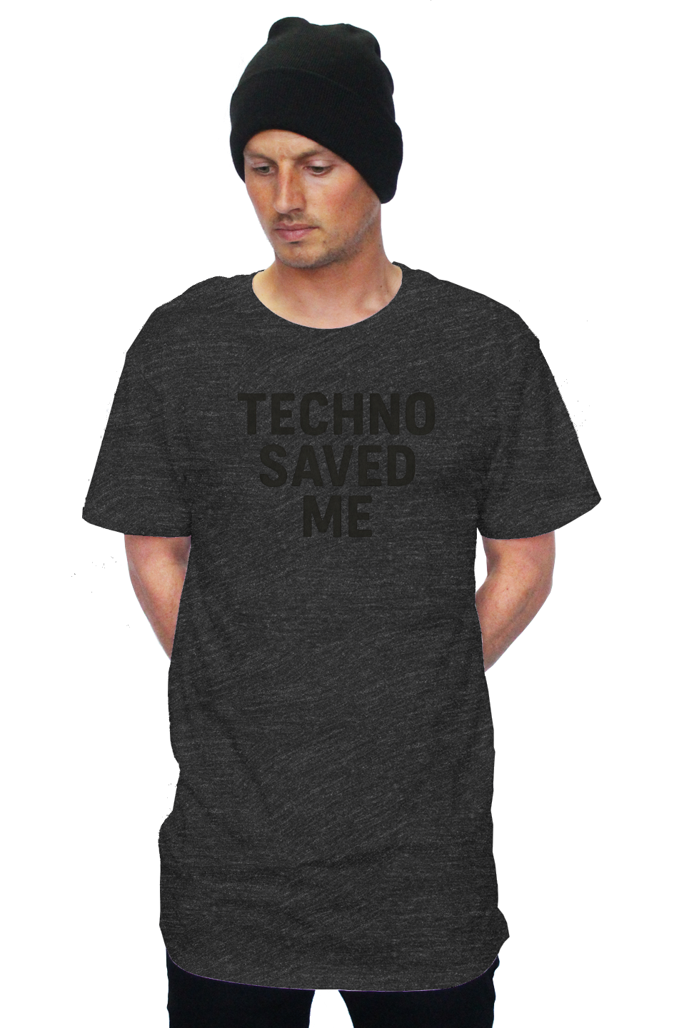 Bella Canvas Long Tee (Techno Saved Me)