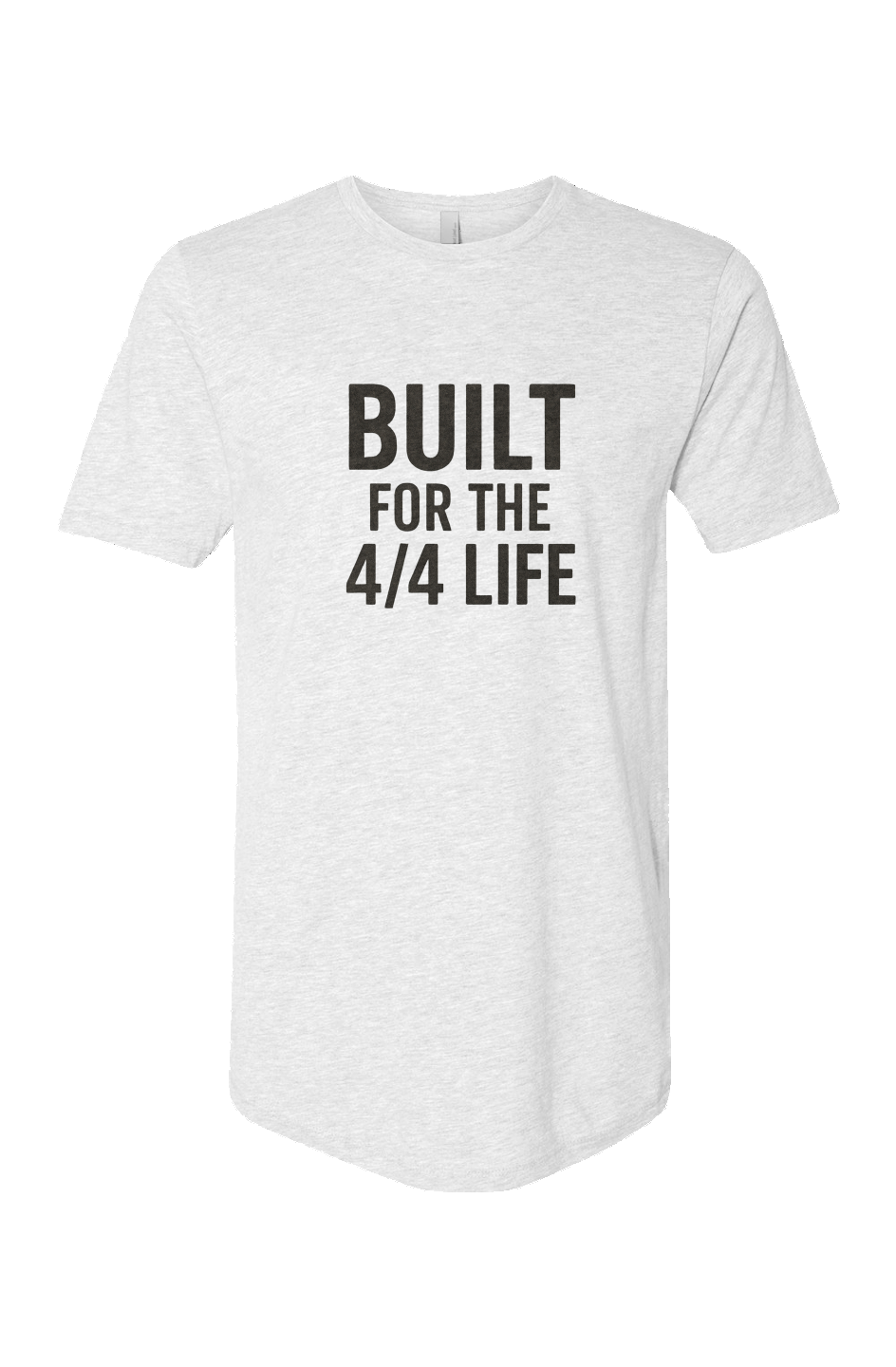 Cotton Long Body Short Sleeve Crew (Built For The 4/4 Life)