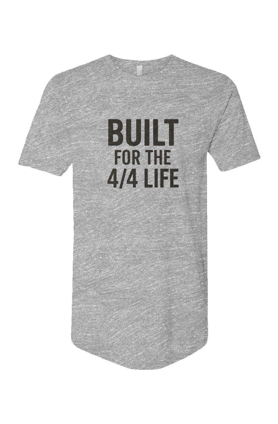 Cotton Long Body Short Sleeve Crew (Built For The 4/4 Life)