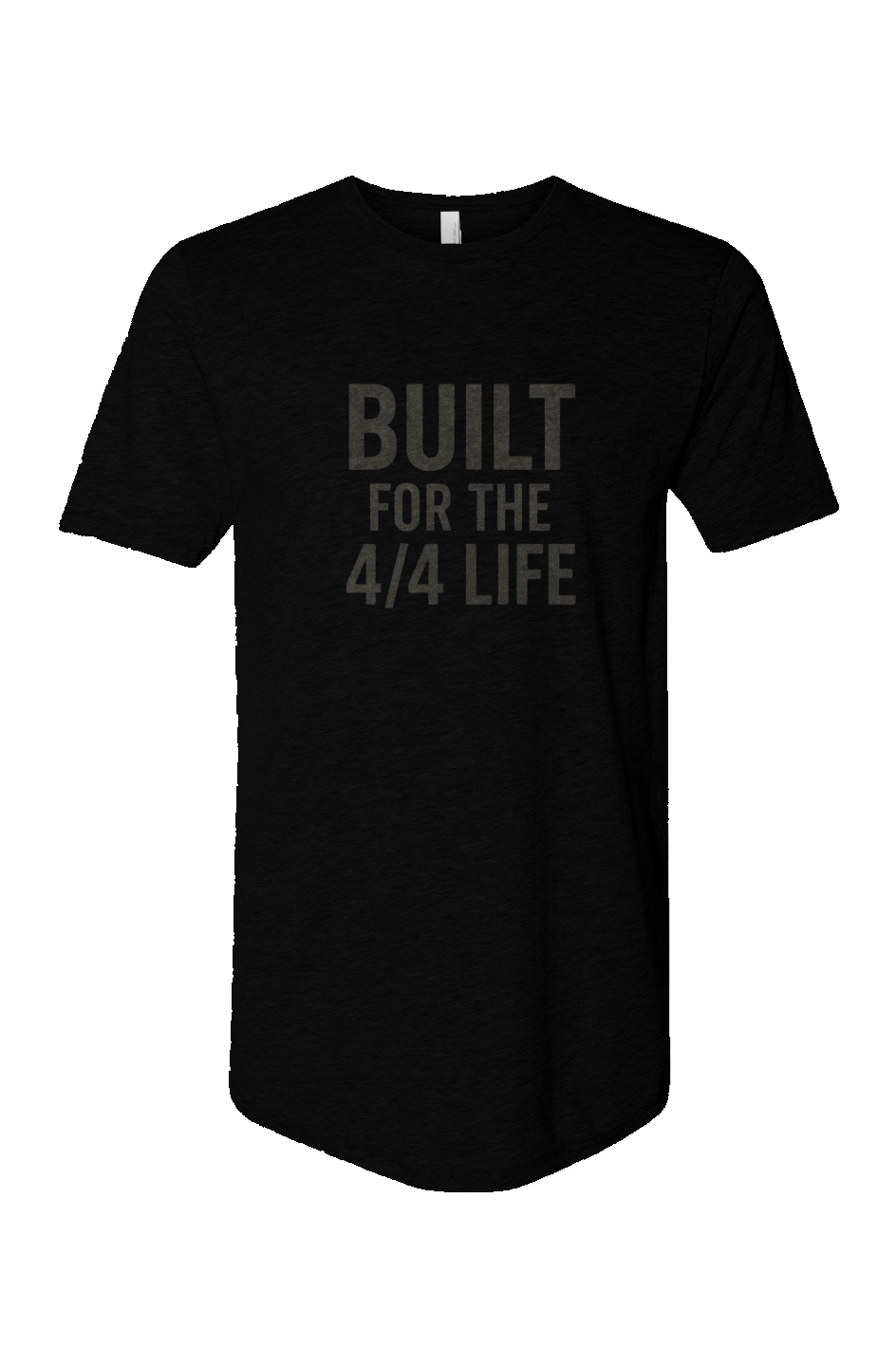 Cotton Long Body Short Sleeve Crew (Built For The 4/4 Life)