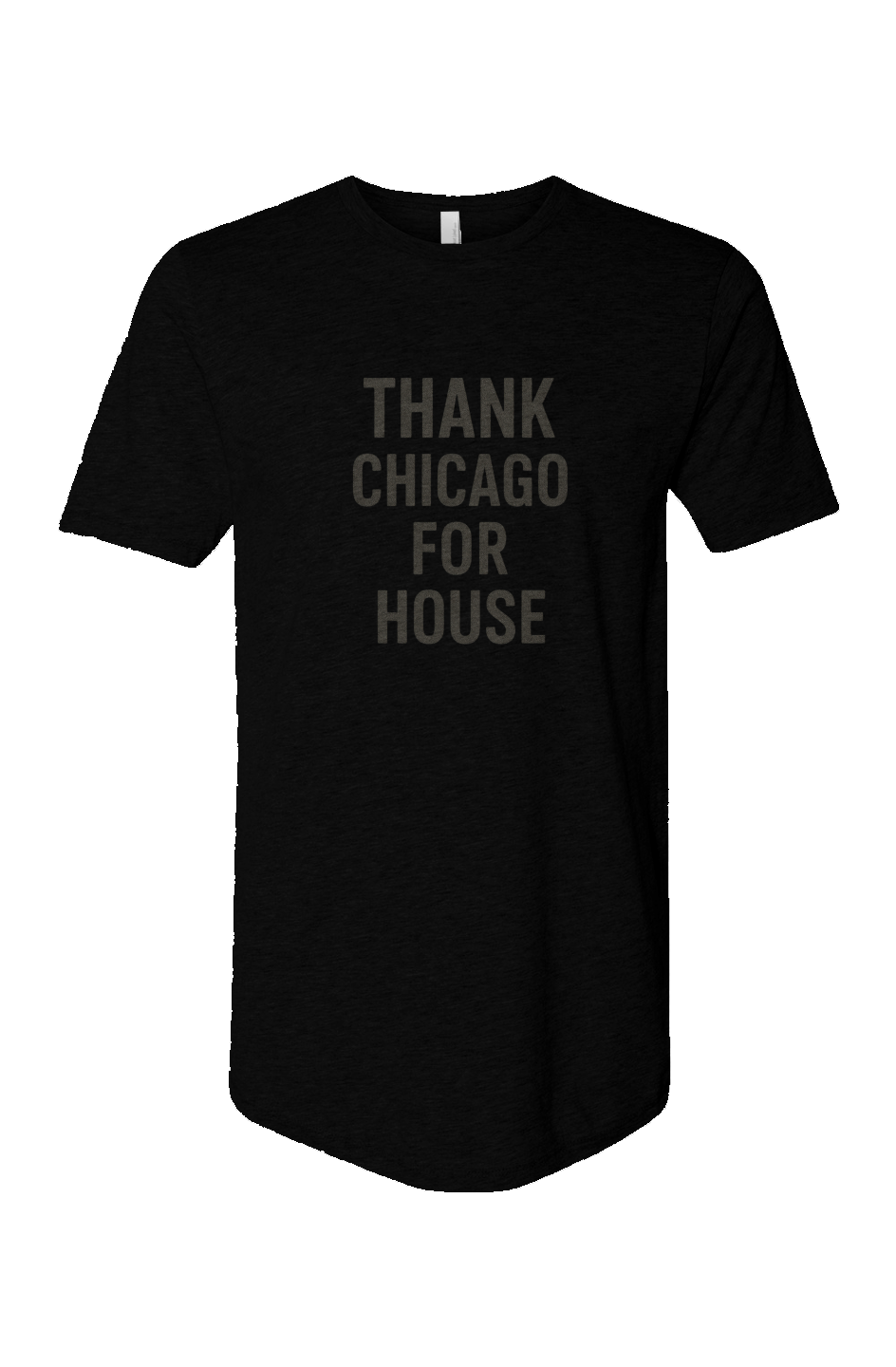 Cotton Long Body Short Sleeve Crew (Thank Chicago For House )