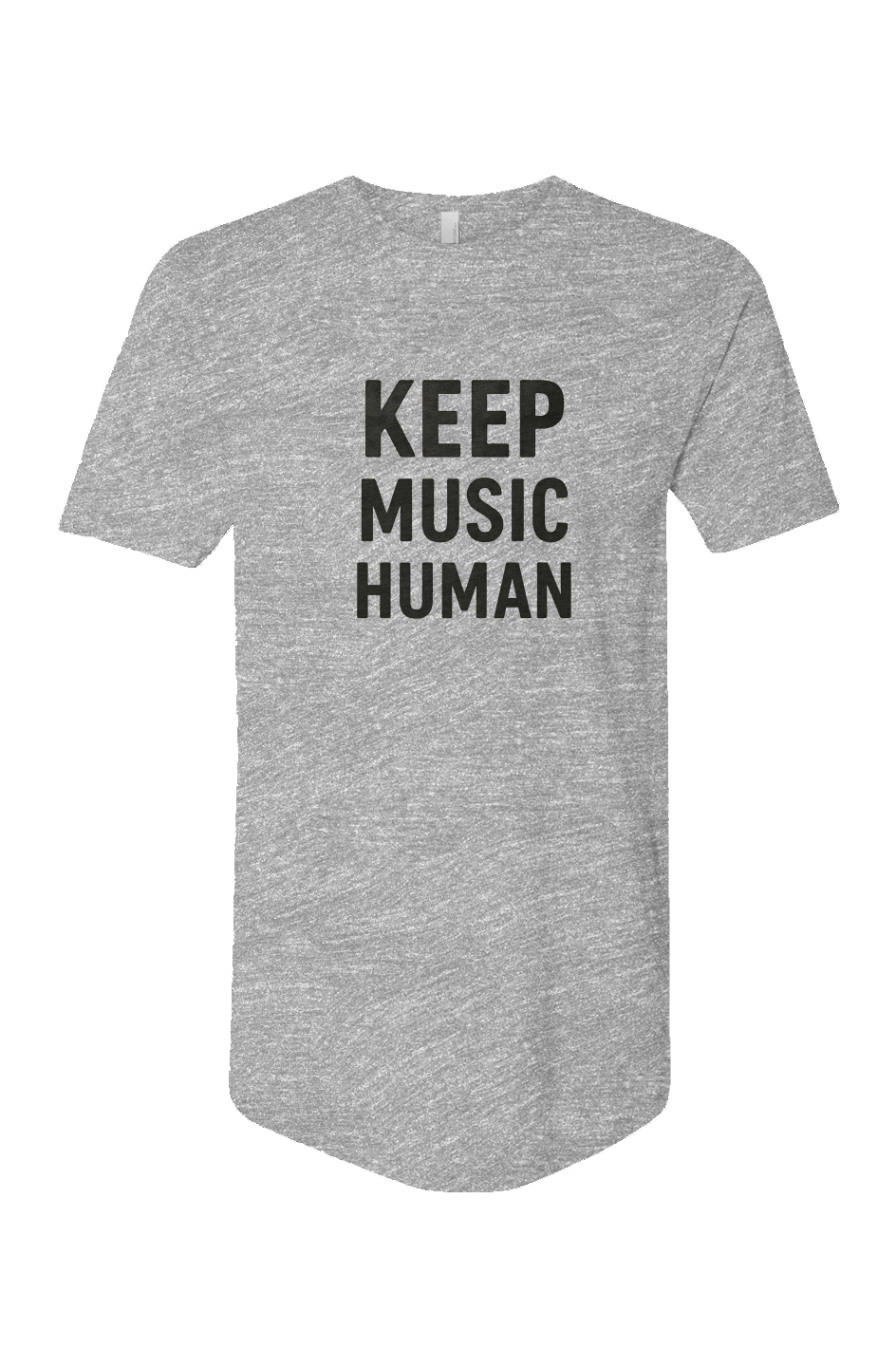Cotton Long Body Short Sleeve Crew (Keep Music Human)