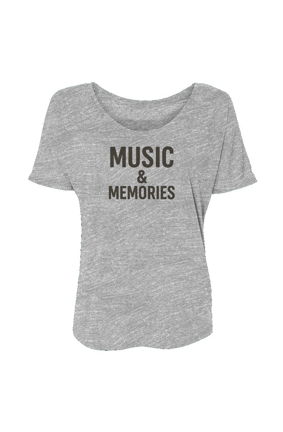 Women’s Slouchy Tee (Music & Memories)