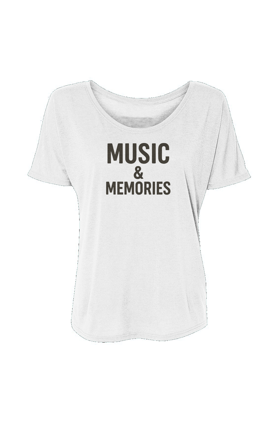 Women’s Slouchy Tee (Music & Memories)