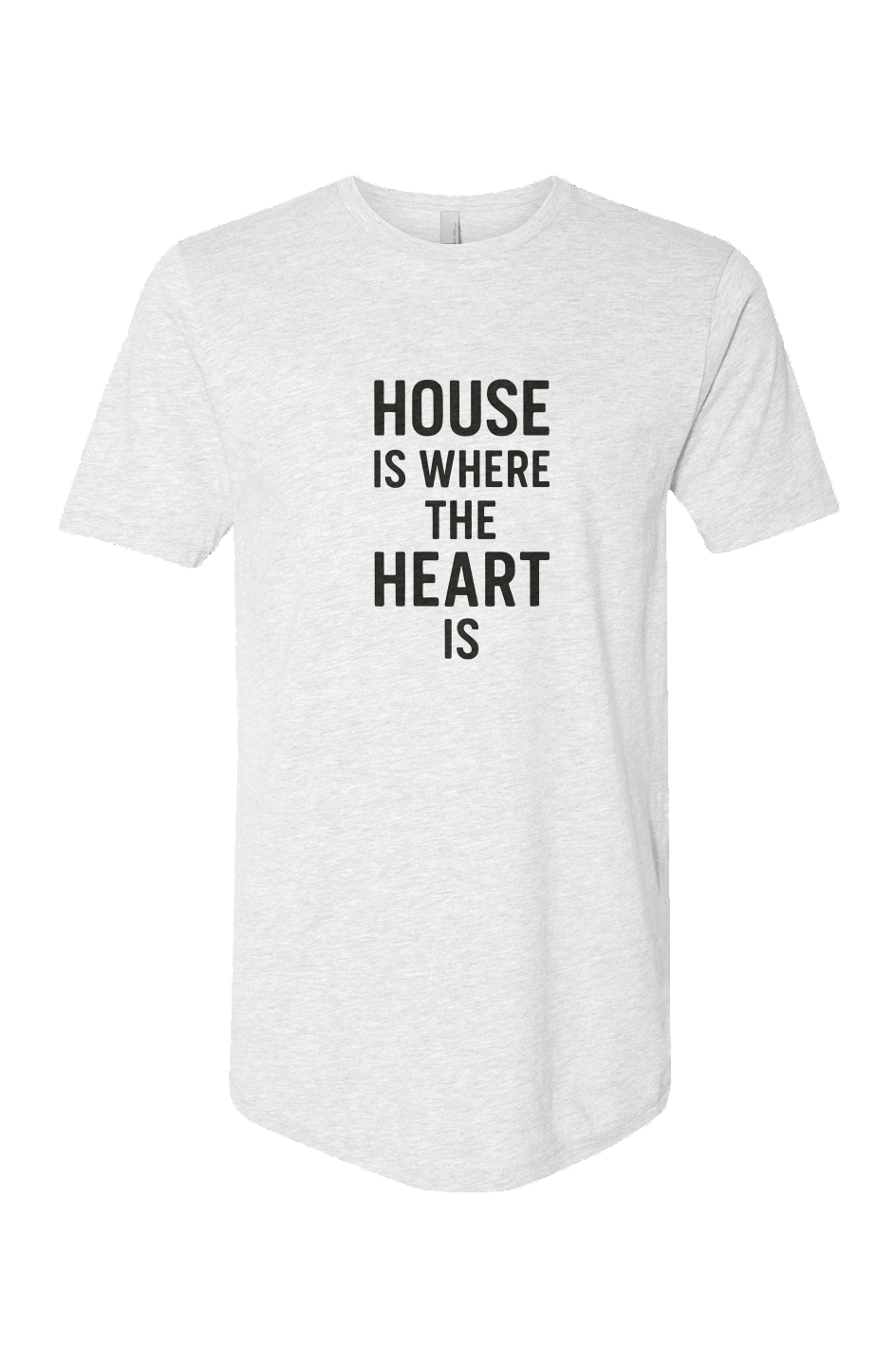 Cotton Long Body Short Sleeve Crew (House Is Where The Heart Is)
