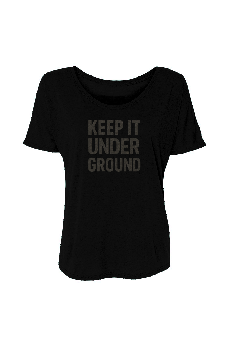 Women’s Slouchy Tee (Keep It Underground)