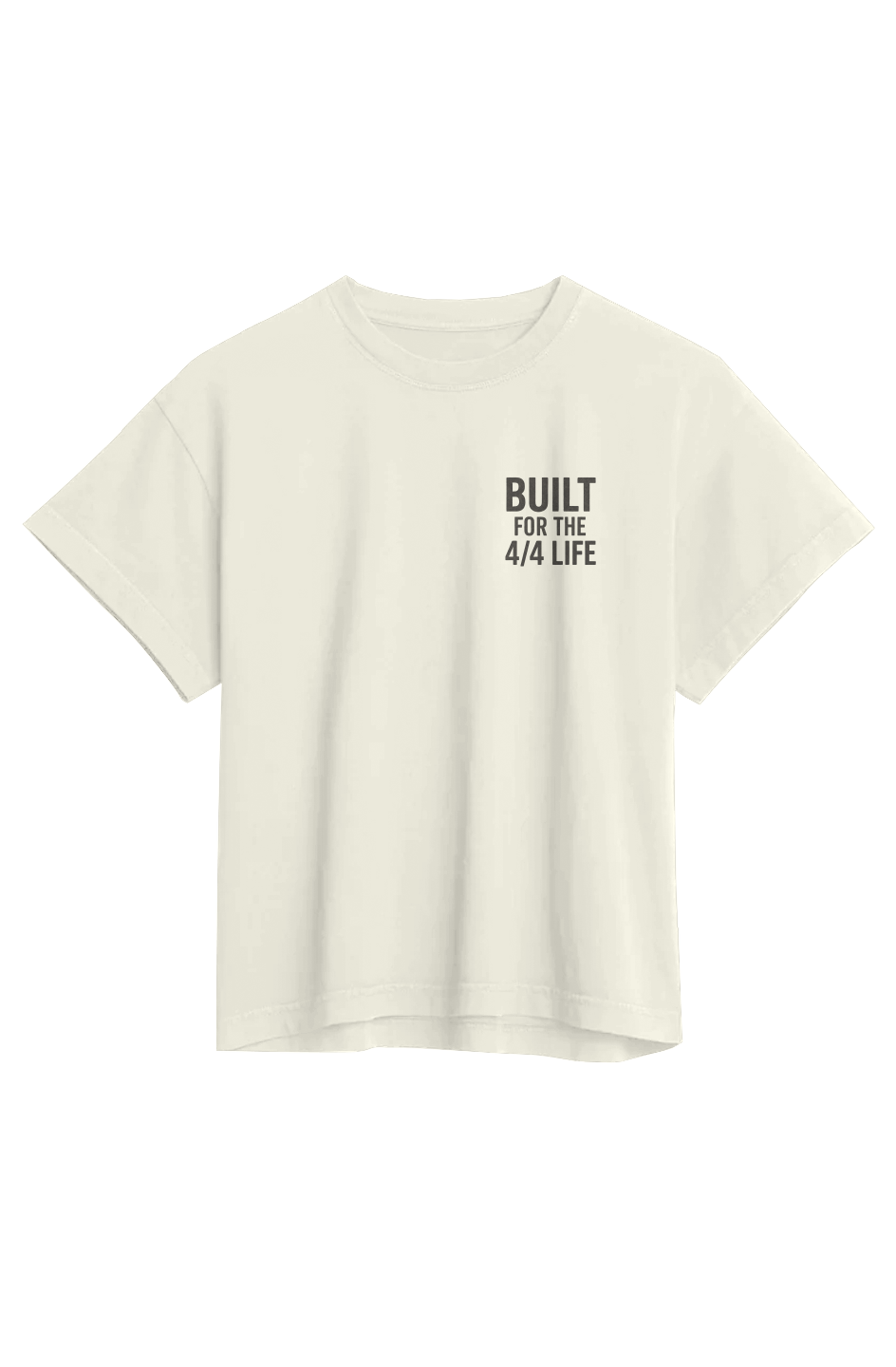 Women's Heavyweight Organic Tee (Built For The 4/4 Life)