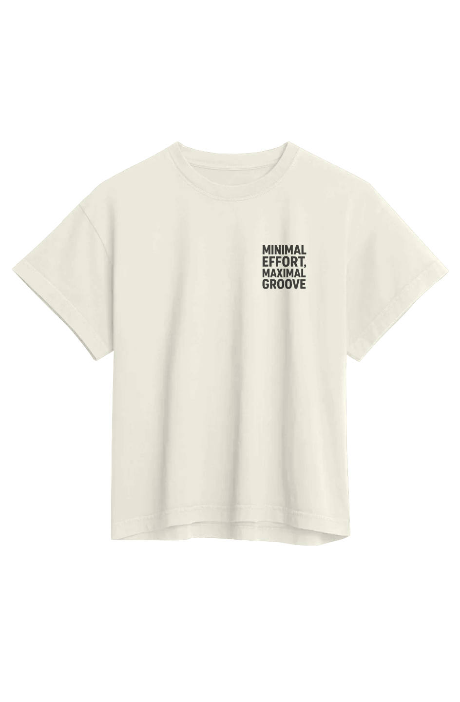 Women's Heavyweight Organic Tee (Minimal Effort, Maximum Groove)
