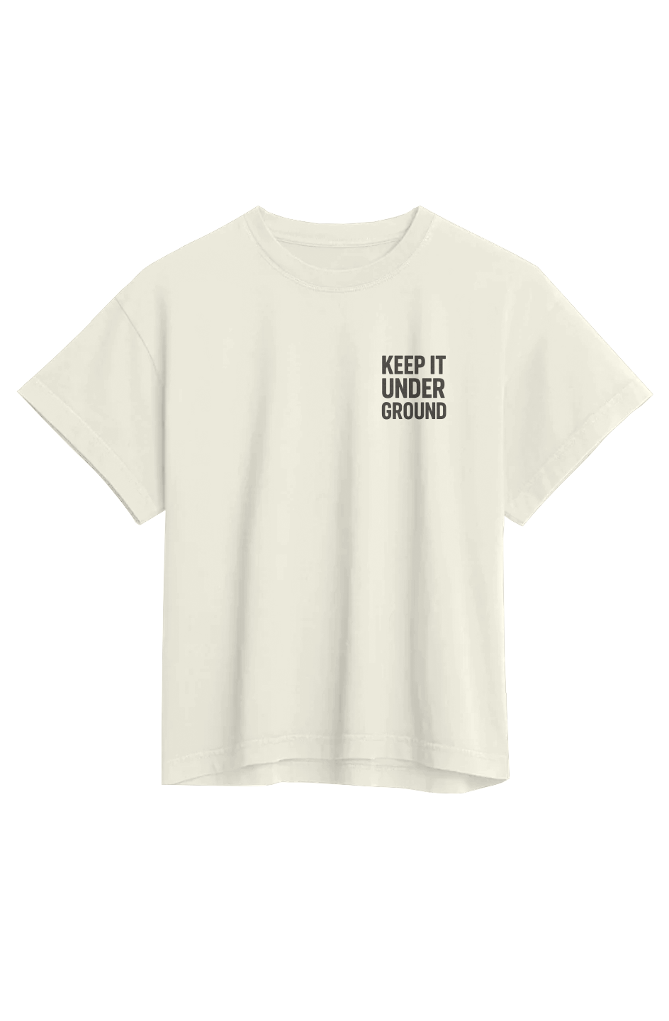 Women's Heavyweight Organic Tee (Keep It Underground)