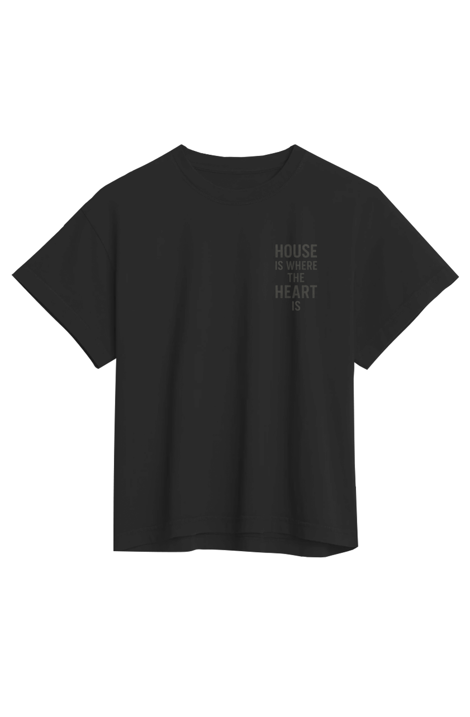 Women's Heavyweight Organic Tee (House Is Where The Heart Is)