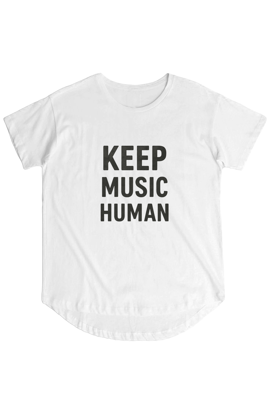 Women's Hi Lo Tee (Keep Music Human)