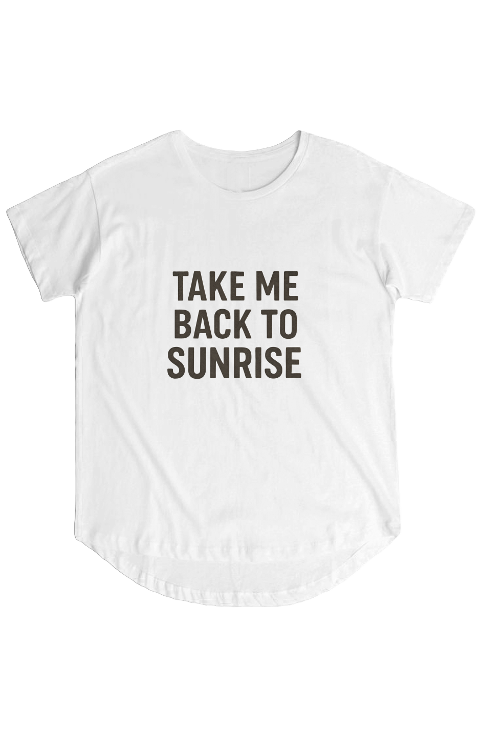 Womens Hi Lo Tee (Take Me Back To The Sunrise)