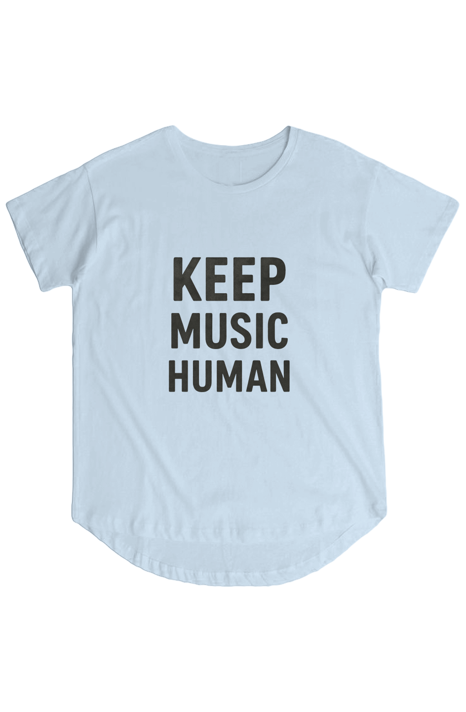 Womens Hi Lo Tee (Keep Music Human)