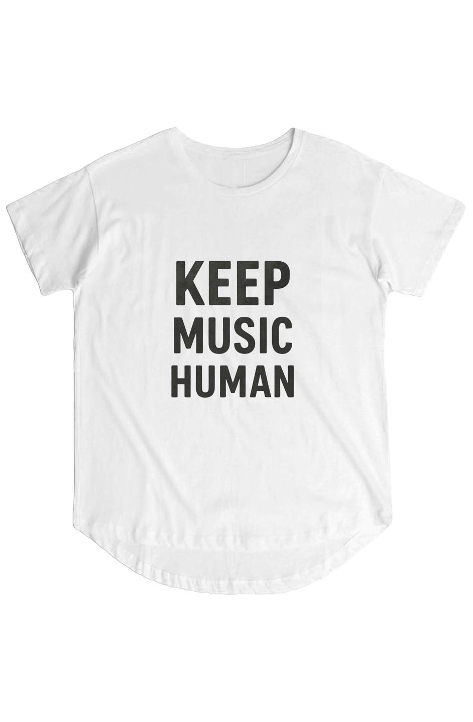 Womens Hi Lo Tee (Keep Music Human)