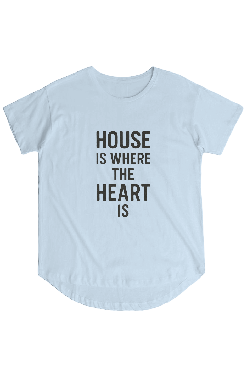 Women's Hi Lo Tee (House Is Where The Heart Is)