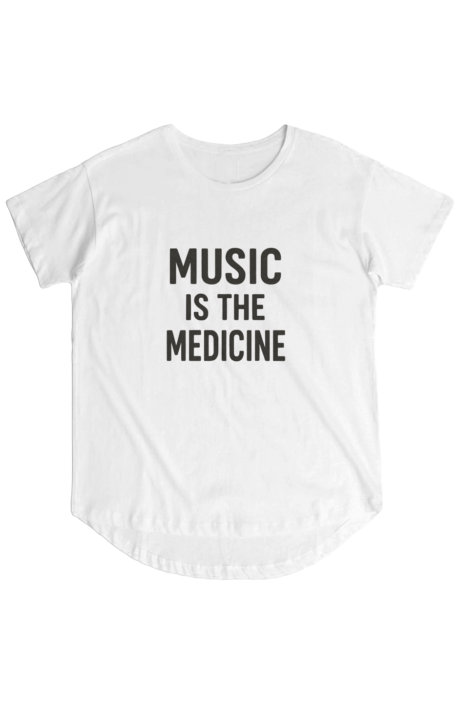 Women's Hi Lo Tee (Music Is The Medicine)